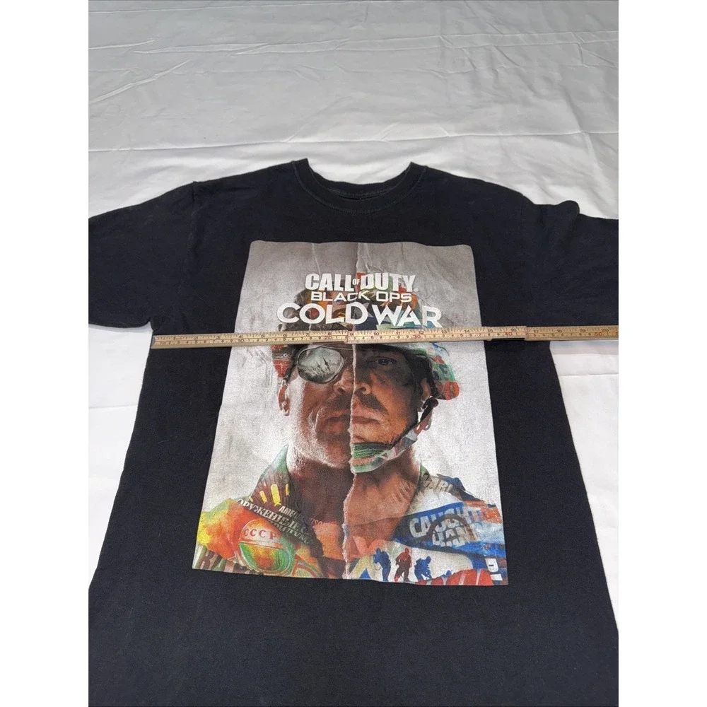 Call Of Duty Black Ops Cold War Short Sleeve Black Shirt Size M